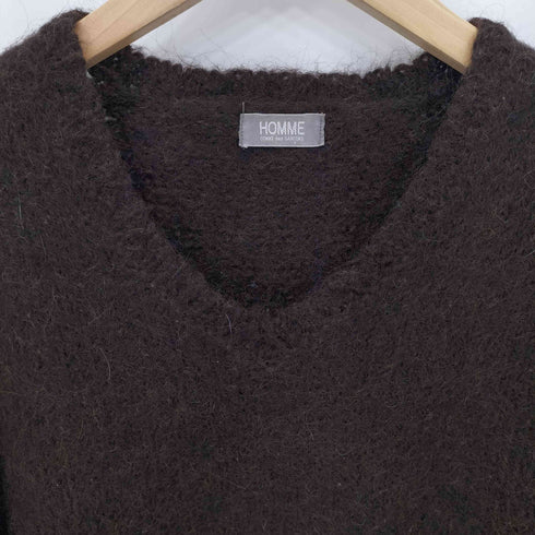 コムデギャルソンオム COMME des GARCONS HOMME 80s デカオム ルーズネックニット メンズ