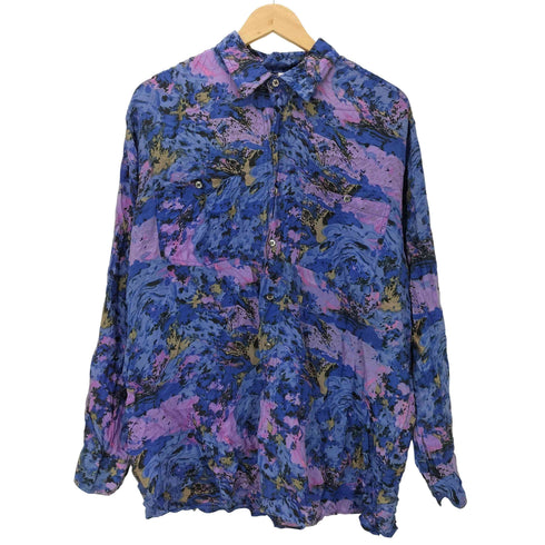 NEWFAST 総柄 L/S シルク シャツ メンズ import:L