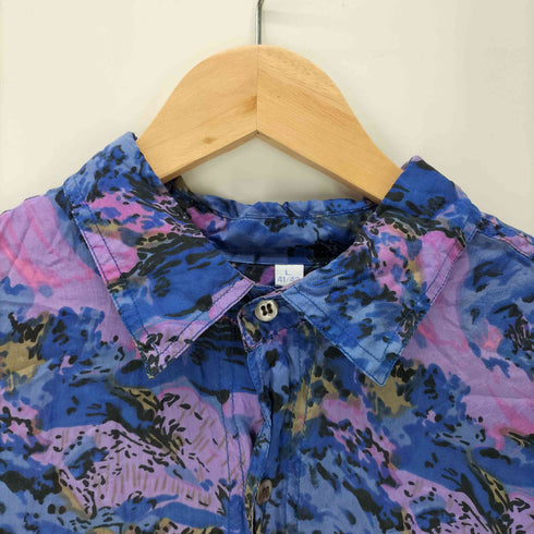 NEWFAST 総柄 L/S シルク シャツ メンズ import:L