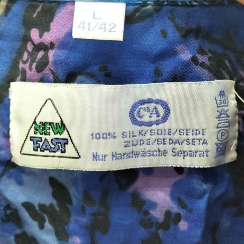 NEWFAST 総柄 L/S シルク シャツ メンズ import:L
