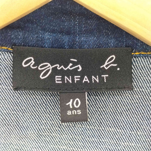 アニエスベーアンファン agnes b. ENFANT デニムライダースジャケット レディース 10