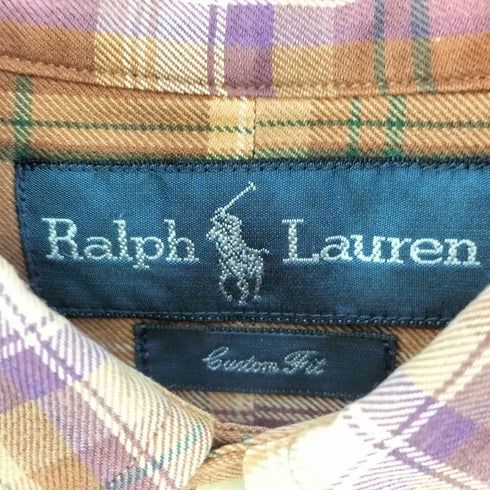 ラルフローレン RALPH LAUREN CUSTOM FIT ポニー刺繍 ボタンダウン シャツ メンズ XXL