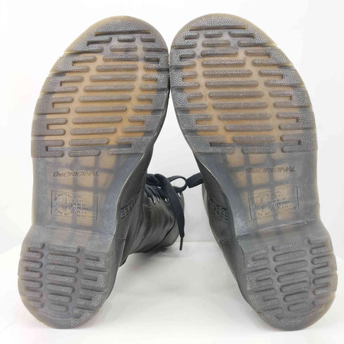 ドクターマーチン Dr.Martens 12ホール 裏地チェック柄 ハイカット ブーツ レディース EU38