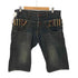 Dominate ダブルベルトループ クロップド デニム パンツ ジョーツ Y2K メンズ JPN:XL