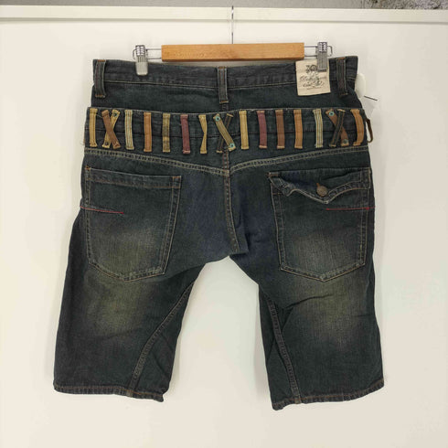 Dominate ダブルベルトループ クロップド デニム パンツ ジョーツ Y2K メンズ JPN:XL