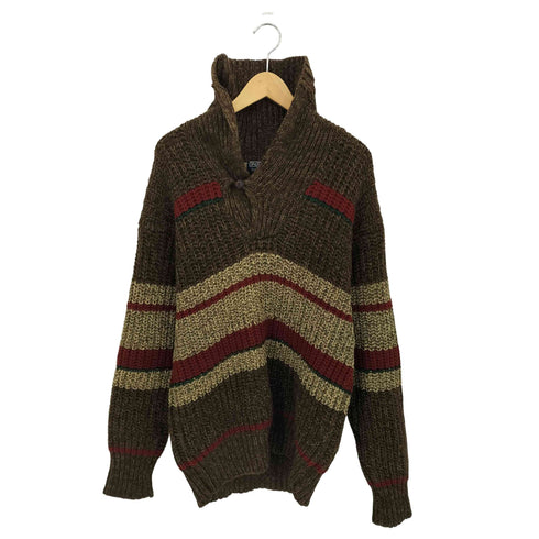 ポロバイラルフローレン Polo by RALPH LAUREN 90s ナイガイ シルク混 ボーダーニット メンズ L