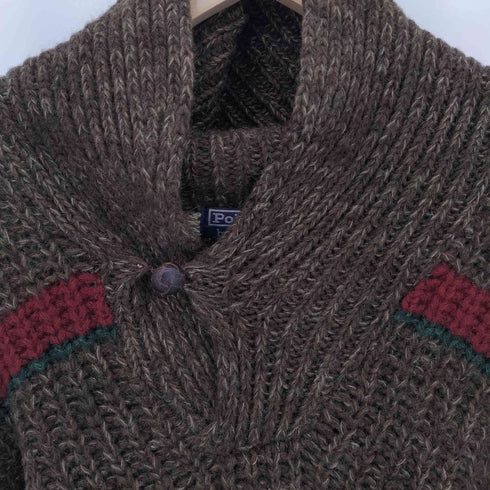 ポロバイラルフローレン Polo by RALPH LAUREN 90s ナイガイ シルク混 ボーダーニット メンズ L