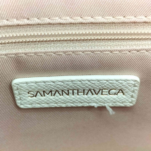 サマンサベガ Samantha Vega ラメツイードアクセントリボンハンドバッグ レディース