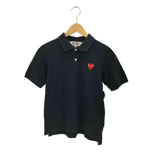 プレイコムデギャルソン PLAY COMME des GARCONS ハートワッペン S/S ポロシャツ メンズ S