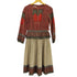 Fred Rothschild 70s 総柄 ロング ワンピース レディース US:10