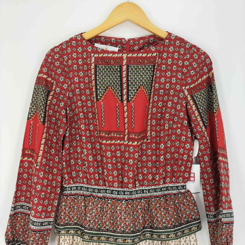 Fred Rothschild 70s 総柄 ロング ワンピース レディース US:10