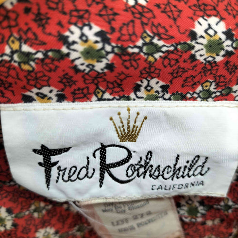 Fred Rothschild 70s 総柄 ロング ワンピース レディース US:10