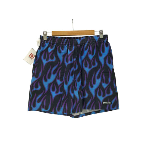 バッカーズ Backers Short Pants Fire PTN ファイヤーパターン ショート パンツ メンズ L