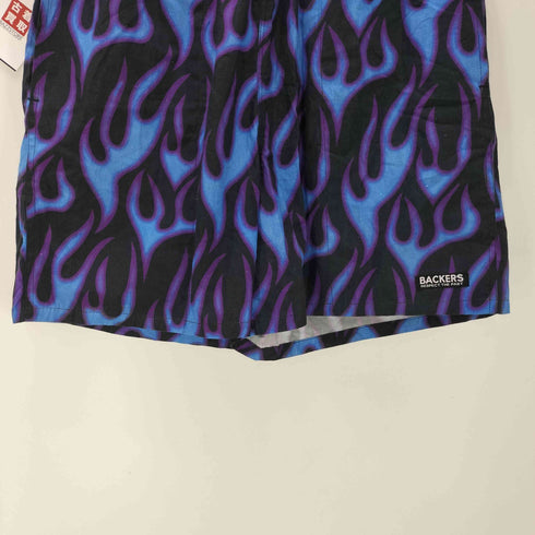 バッカーズ Backers Short Pants Fire PTN ファイヤーパターン ショート パンツ メンズ L