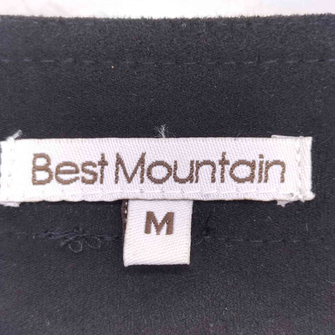 Best Mountain レースアップデザイン ショートスリーブ ワンピース レディース import:M