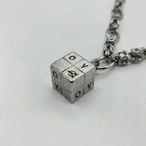 オーワイ OY CUBE LOGO NECKLACE キューブ ロゴ デザイン ネックレス メンズ