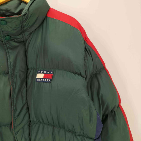 トミーヒルフィガー TOMMY HILFIGER ロゴ ワッペン アームライン ダウン ジャケット メンズ import:XL