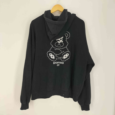 オーワイ OY グラフィック 両面ロゴプリント ダブルジップアップパーカー メンズ import:L