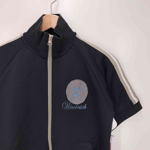 ウールリッチ WOOLRICH 刺繍ロゴ 半袖 ジャージ トラックジャケット メンズ M