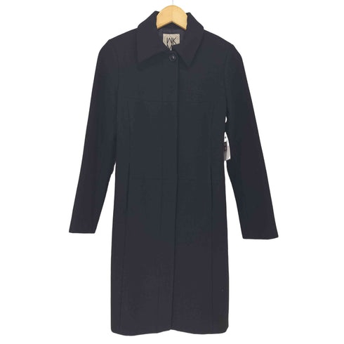 ミッシェルクラン MICHEL KLEIN ウール比翼ステンカラーコート レディース JPN:38