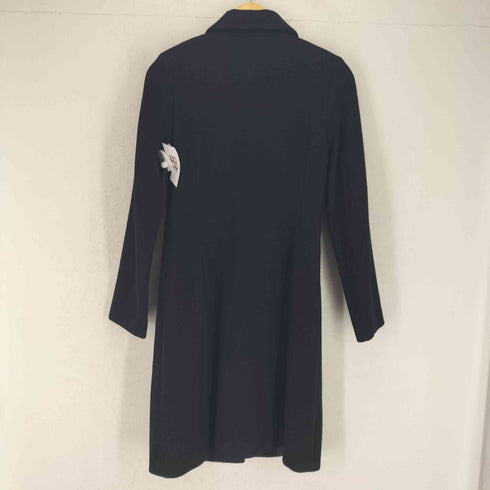 ミッシェルクラン MICHEL KLEIN ウール比翼ステンカラーコート レディース JPN:38