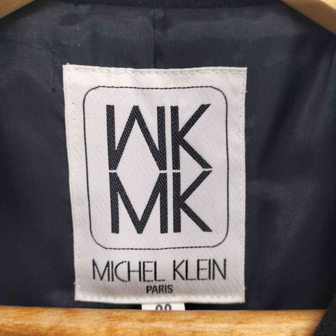ミッシェルクラン MICHEL KLEIN ウール比翼ステンカラーコート レディース JPN:38