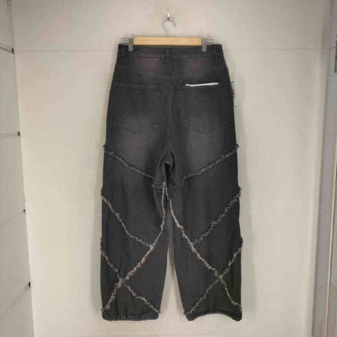SHORT ROUND フリンジデニムパンツ Y2K メンズ L