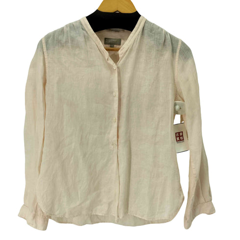 マーガレットハウエル MARGARET HOWELL リネン100 バンドカラー シャツ レディース JPN:1