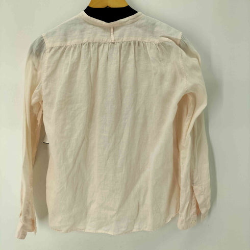 マーガレットハウエル MARGARET HOWELL リネン100 バンドカラー シャツ レディース JPN:1