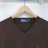 ポロバイラルフローレン Polo by RALPH LAUREN 00s ロゴ刺繍 コットン Vネック ニット メンズ import:XXL