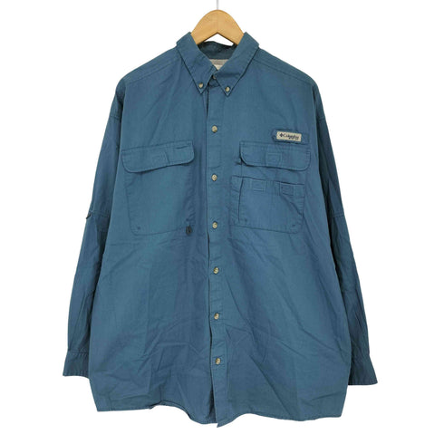 コロンビア Columbia PFG フィッシングシャツ コットン ボタンダウン メンズ import:M