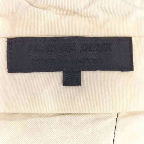 コムデギャルソンオムドゥ COMME des GARCONS HOMME DEUX AD2022 ポリエステル縮絨サイドカットオフパンツ メンズ JPN:S