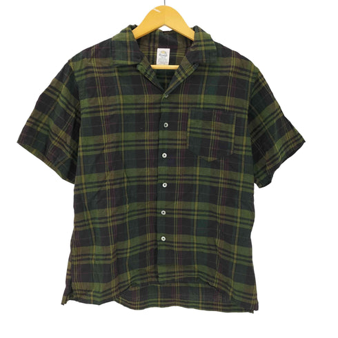 D.C.WHITE INDIAN CLERK SHIRTS GREEN インディアン チェック シャツ メンズ JPN:S