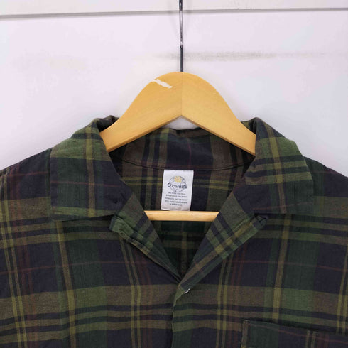 D.C.WHITE INDIAN CLERK SHIRTS GREEN インディアン チェック シャツ メンズ JPN:S