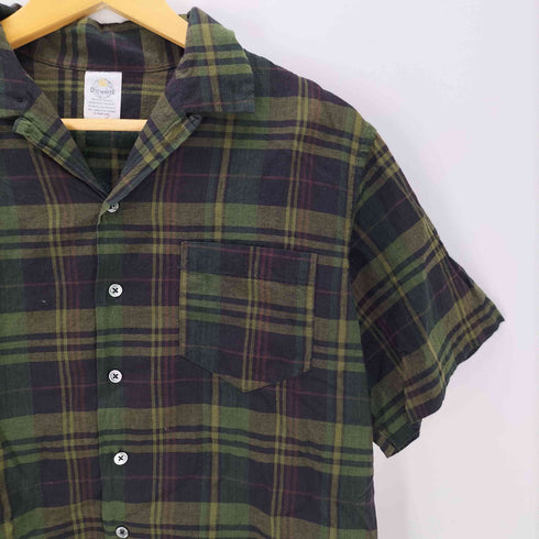 D.C.WHITE INDIAN CLERK SHIRTS GREEN インディアン チェック シャツ メンズ JPN:S