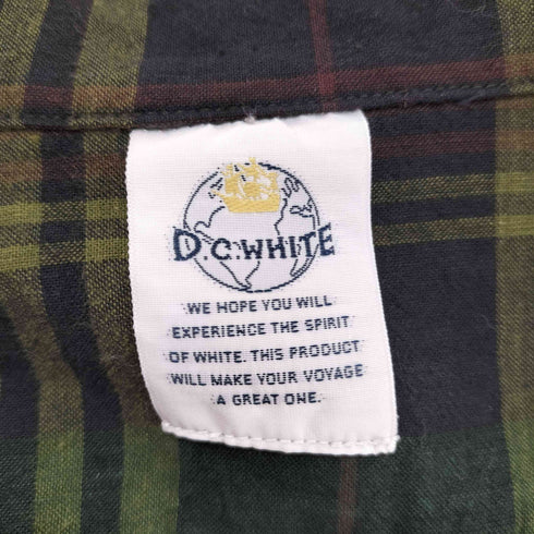 D.C.WHITE INDIAN CLERK SHIRTS GREEN インディアン チェック シャツ メンズ JPN:S