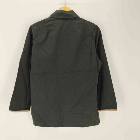 ユーエスアーミー U.S. ARMY OG-107 UTILITY SHIRT ユーティリティー ミリタリー シャツ 後染め 袖レザーパイピング メンズ