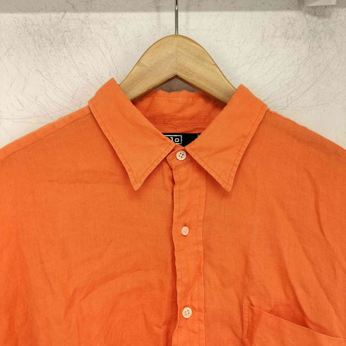 ポロバイラルフローレン Polo by RALPH LAUREN lowell sport リネン100シャツ ポニー無し メンズ import:L