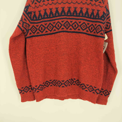 エルエルビーン L.L.Bean USA製 ノルディック柄 ウール混 ナイロン ニット セーター メンズ import:L
