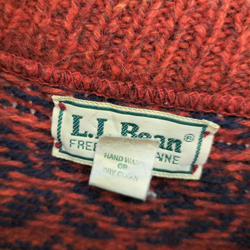 エルエルビーン L.L.Bean USA製 ノルディック柄 ウール混 ナイロン ニット セーター メンズ import:L