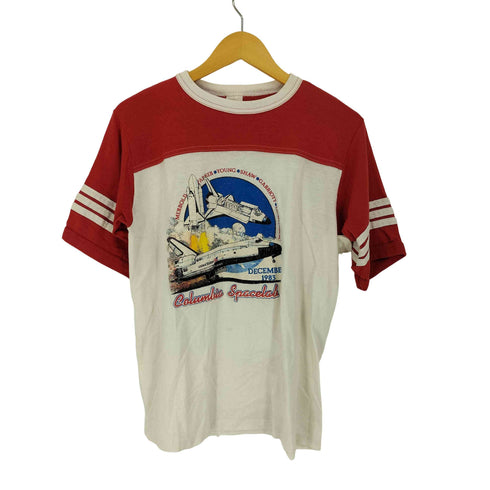california casuals 80~90S スペースシャトル プリント クルーネックTシャツ メンズ import:L