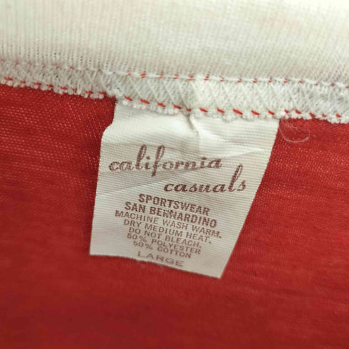 california casuals 80~90S スペースシャトル プリント クルーネックTシャツ メンズ import:L