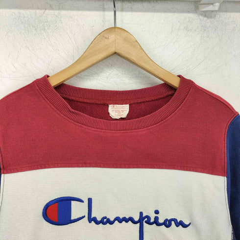チャンピオン Champion 00s reverse weave ロゴ刺繍 トリコカラー スウェット メンズ import:L