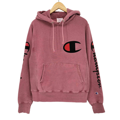 チャンピオン Champion 00s reverse weave スリーブプリント ロゴ刺繍 パーカー メンズ import:S