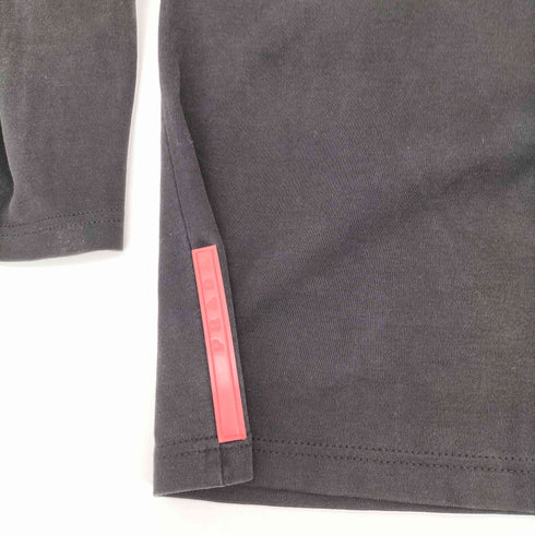 プラダ PRADA 90-00S SPORT イタリア製 スナップボタン コットン L/S ポロ シャツ メンズ import:M