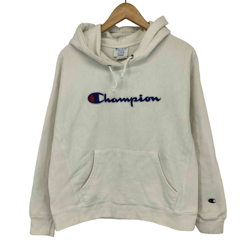 チャンピオン Champion 00s reverse weave ロゴ刺繍 パーカー レディース import:S