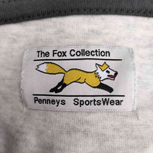 ザフォックスコレクション THE FOX COLLECTION 別注 THE FOX ロゴ ワッペン刺繍ワンポイント ラグラン長袖Tシャツ メンズ