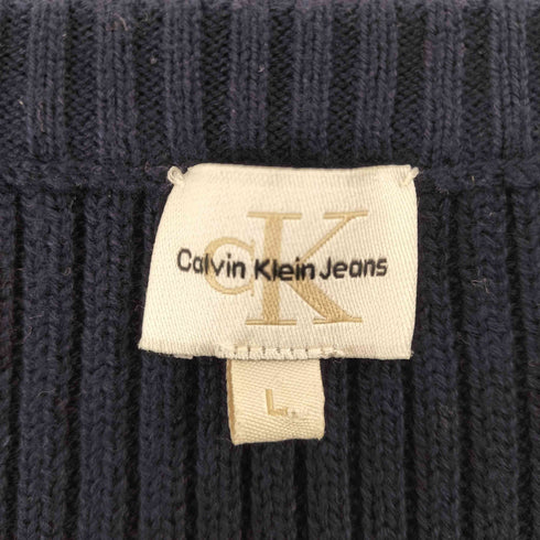 カルバンクラインジーンズ Calvin Klein Jeans コットン Vネック ニット ベスト メンズ import:L