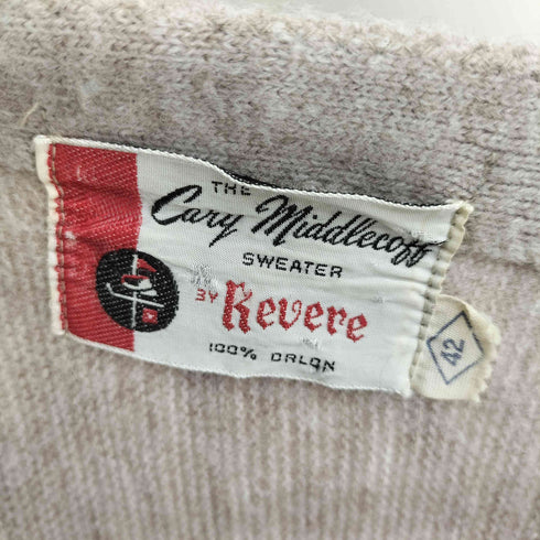 REVERE Cony Middlecott アクリル100% カーディガン メンズ 42