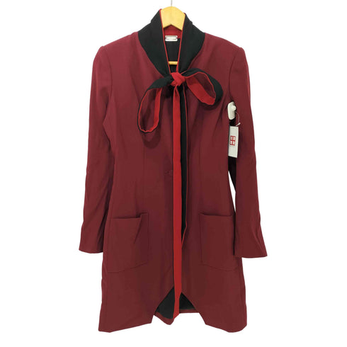 ALEXIS MABILLE 襟 リボン ロング丈 テーラードジャケット レディース FR:36